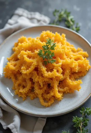 Dried Irish moss seaweed, detailed texture and vibrant colors