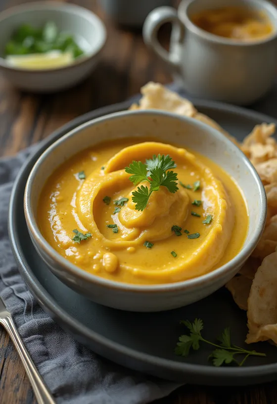 Korma curry sauce served with rice
