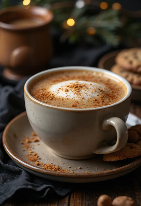 Freshly served Gingerbread Latte