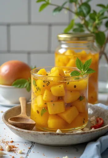 Indian Achar pickle in jar