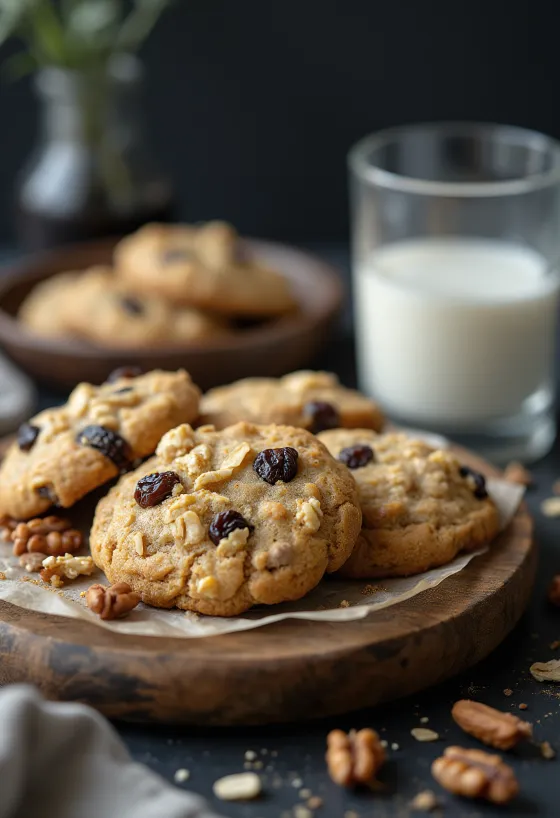 Oatmeal walnut cookies