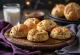 Freshly baked Cinnamon Scones on a cooling rack