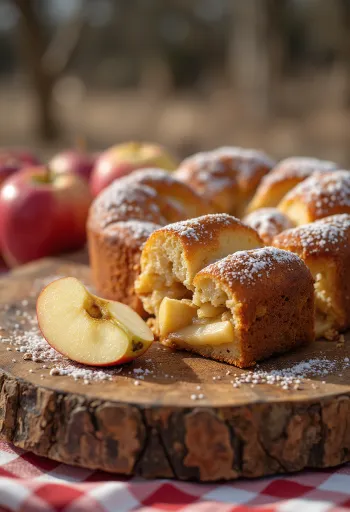Served Winter Apple Cake