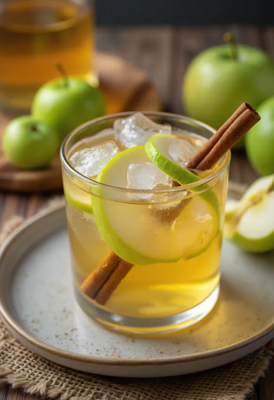 French Calvados cider served fresh
