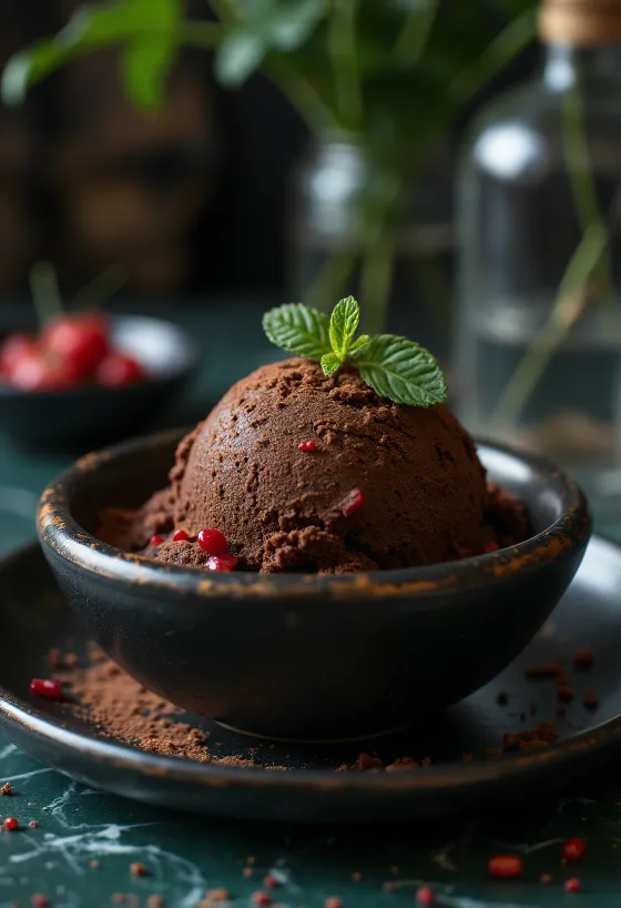 Spicy Chili Chocolate Sorbet