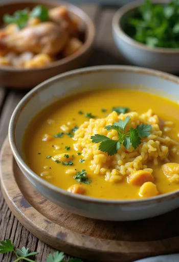 Mulligatawny soup with chicken