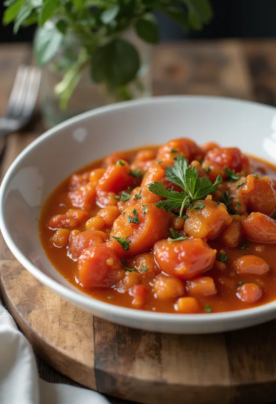 Provençal tomato sauce served with fresh pasta