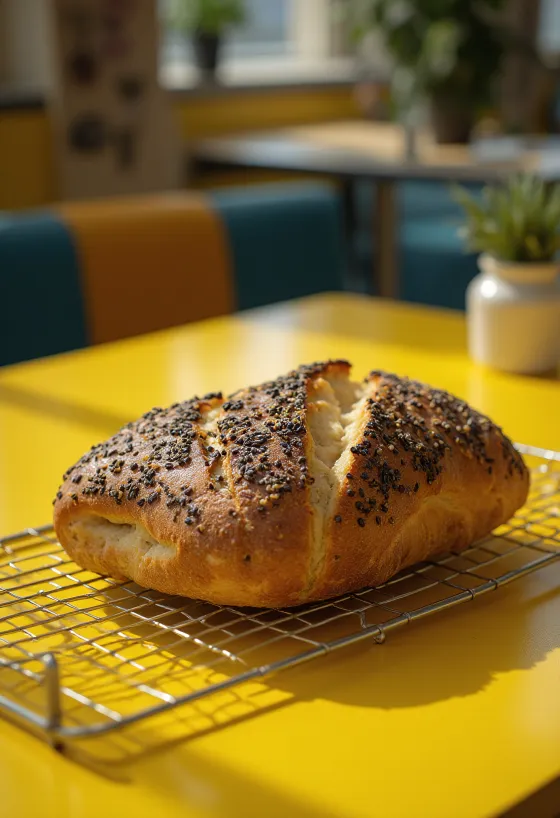 Freshly baked German Spelt Bread