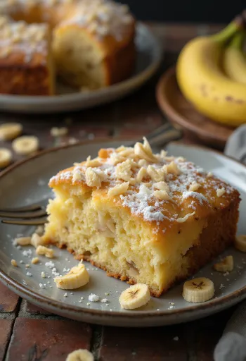 Coconut banana cake
